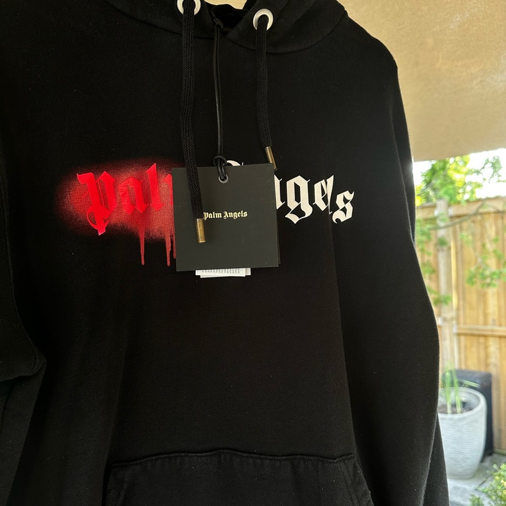 Palm Angels Spray Paint Hoodie - Tokyo